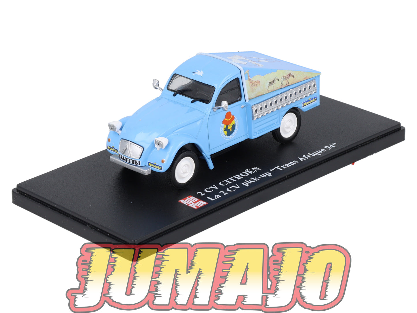2CVAP37 Voiture 1/43 ELIGOR Auto plus : CITROEN 2CV Trans Afrique 94