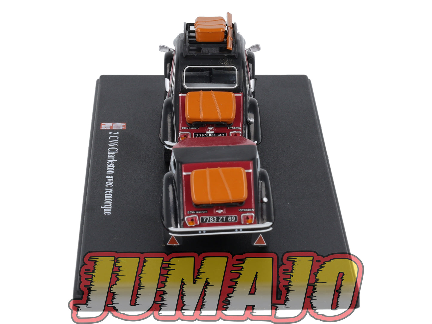 2CVAP3 Voiture 1/43 ELIGOR Auto plus : CITROEN 2CV Charleston Et Sa Remorque