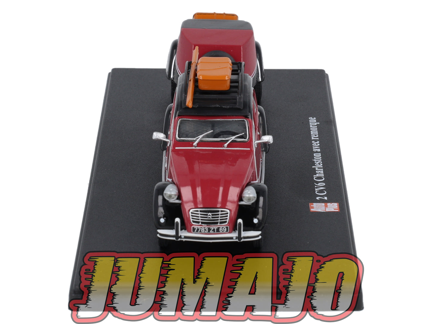 2CVAP3 Voiture 1/43 ELIGOR Auto plus : CITROEN 2CV Charleston Et Sa Remorque