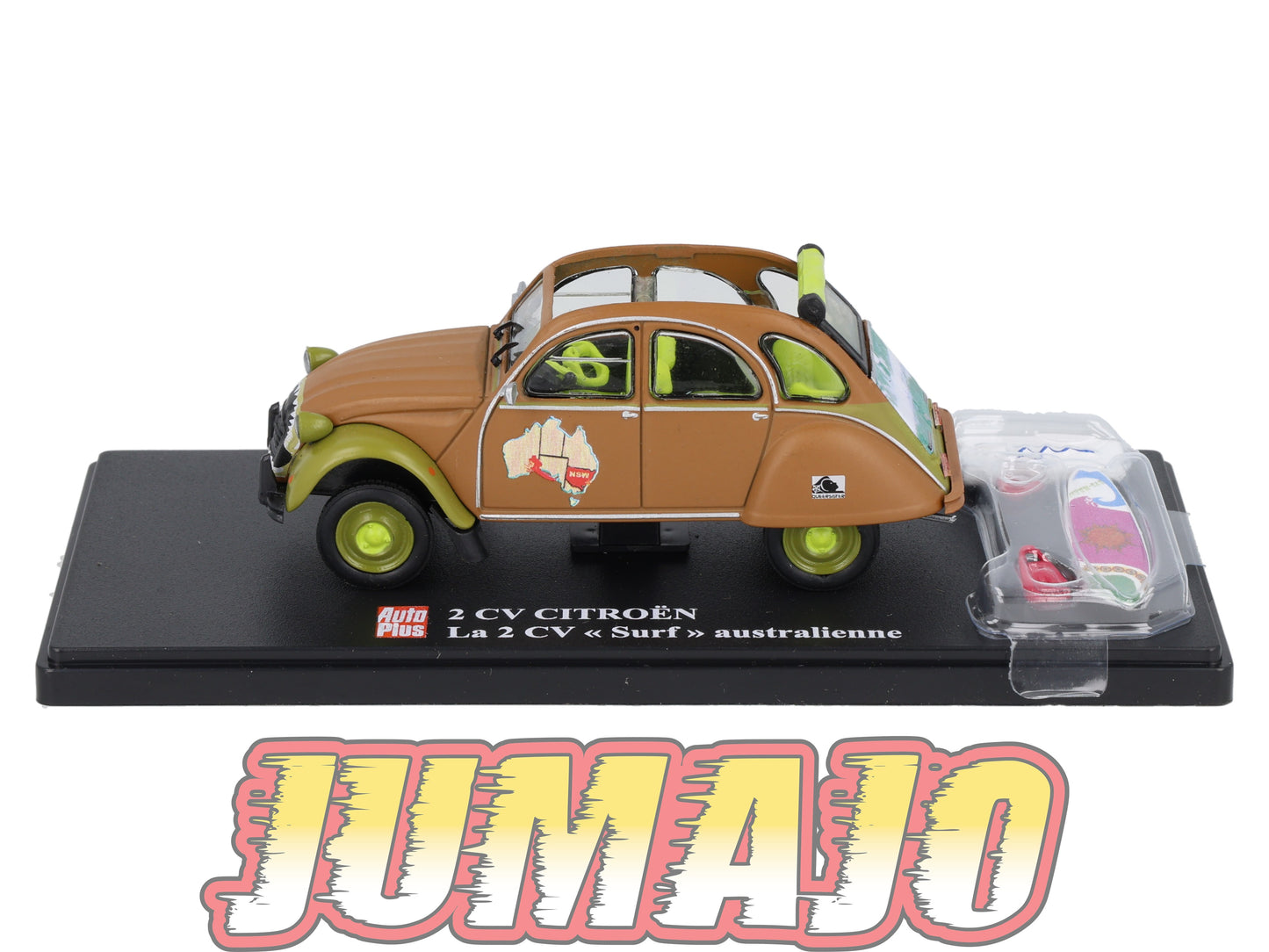 2CVAP50 Voiture 1/43 ELIGOR Auto plus : CITROEN 2CV n°12 Surf Australienne
