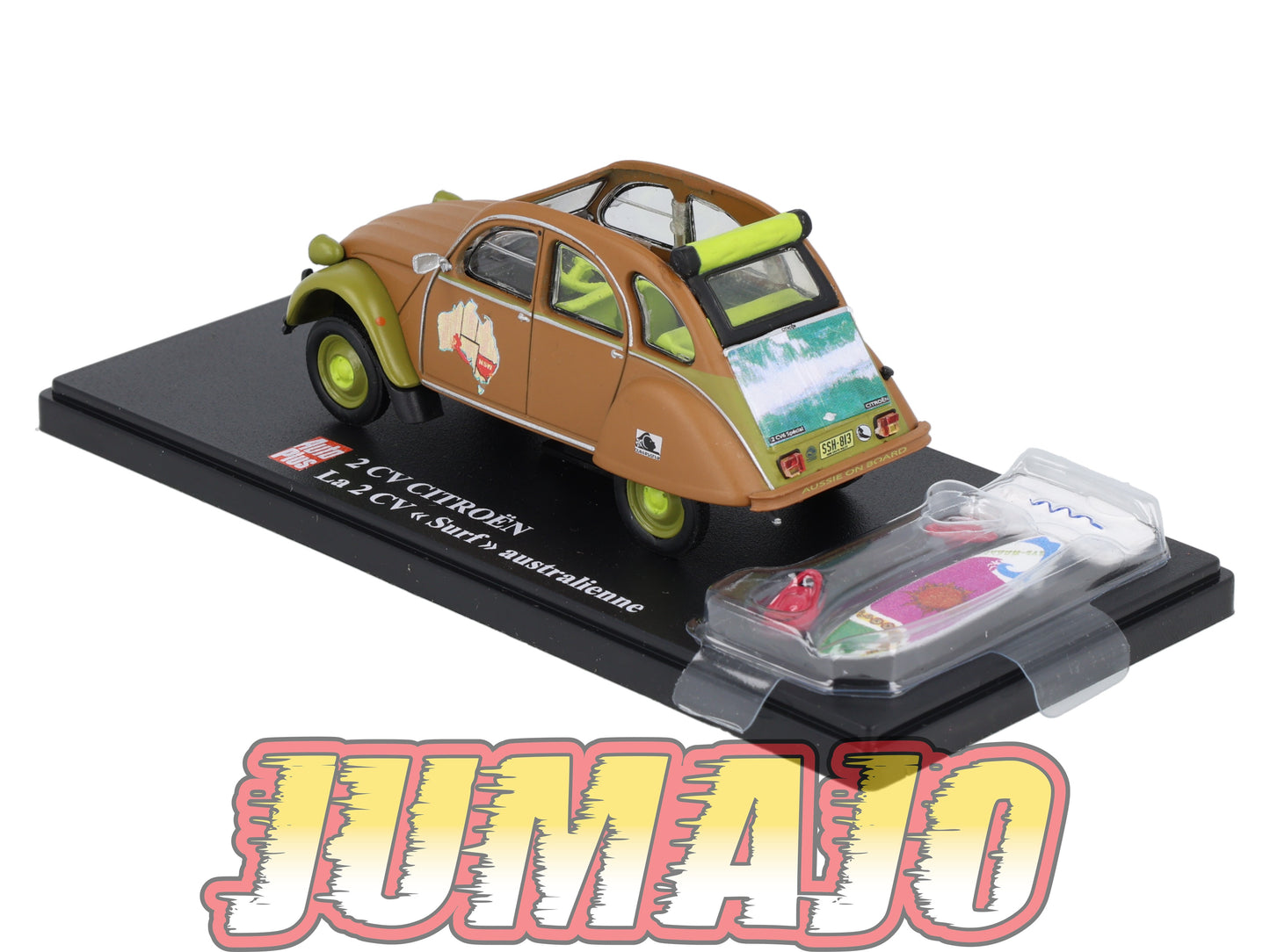 2CVAP50 Voiture 1/43 ELIGOR Auto plus : CITROEN 2CV n°12 Surf Australienne