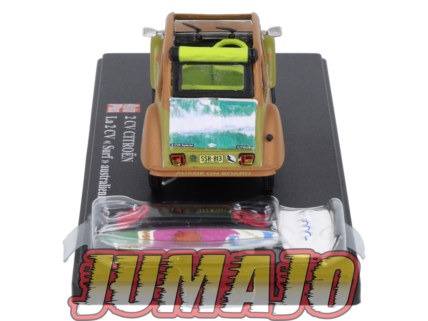 2CVAP50 Voiture 1/43 ELIGOR Auto plus : CITROEN 2CV n°12 Surf Australienne