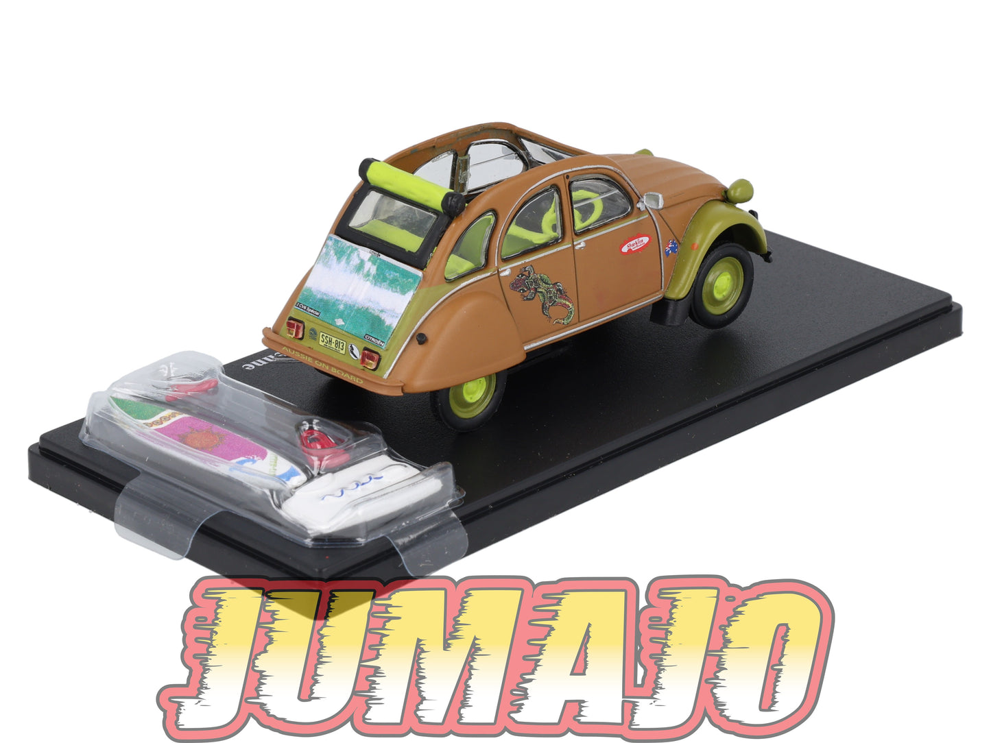 2CVAP50 Voiture 1/43 ELIGOR Auto plus : CITROEN 2CV n°12 Surf Australienne