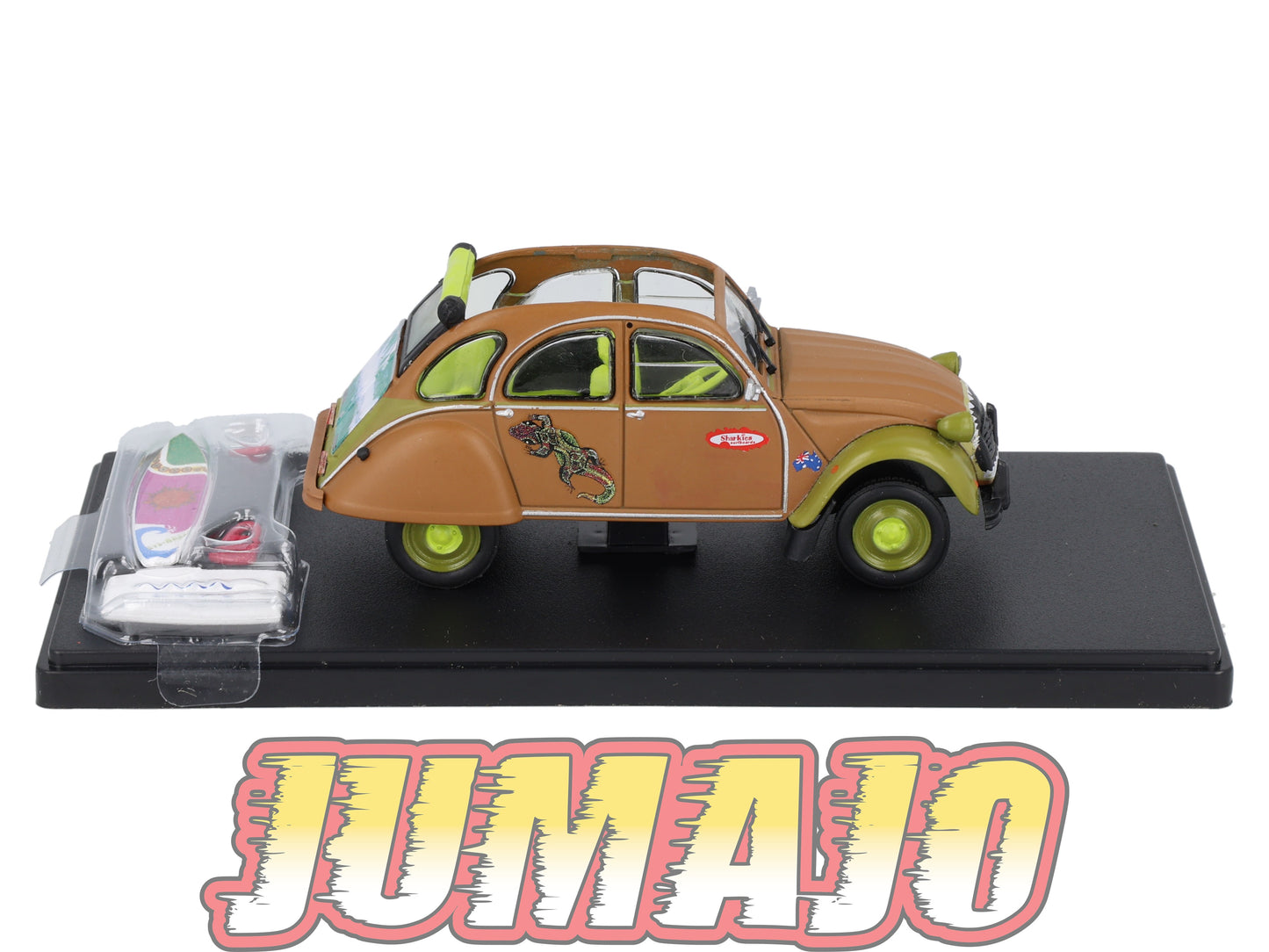 2CVAP50 Voiture 1/43 ELIGOR Auto plus : CITROEN 2CV n°12 Surf Australienne