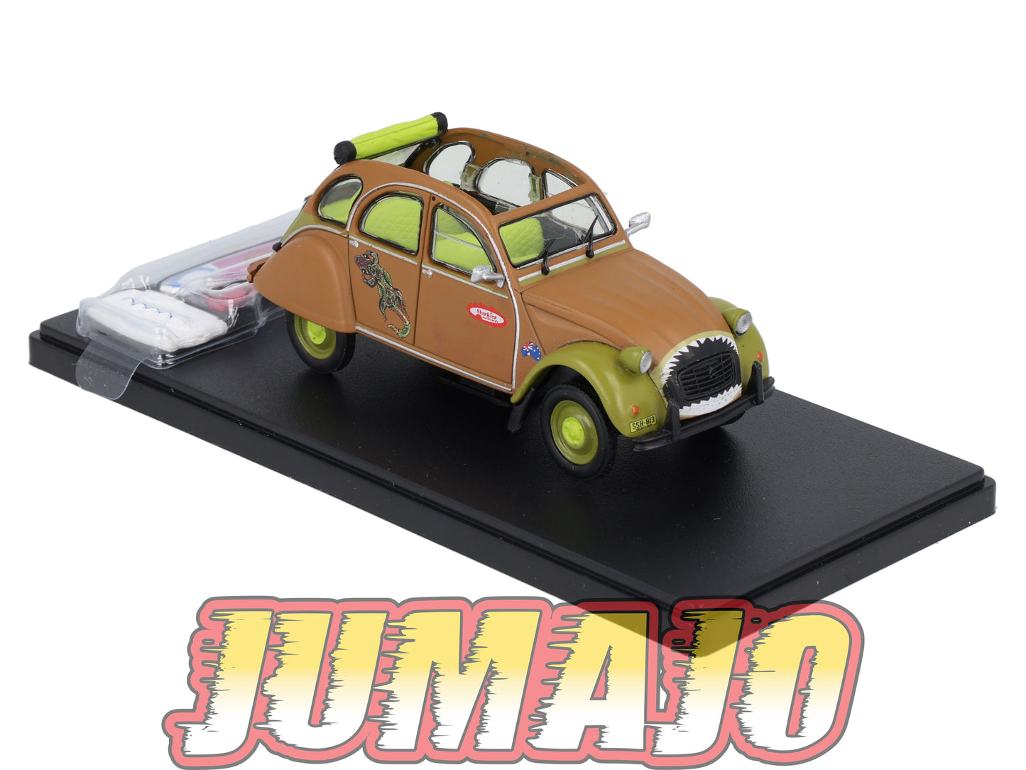 2CVAP50 Voiture 1/43 ELIGOR Auto plus : CITROEN 2CV n°12 Surf Australienne