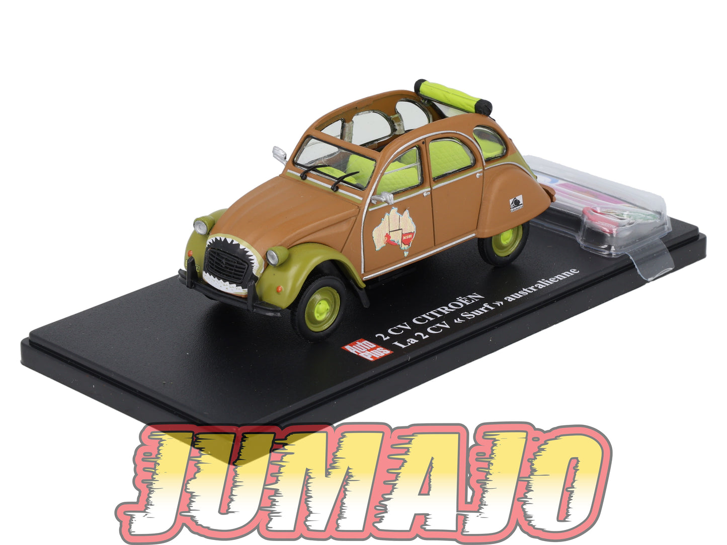 2CVAP50 Voiture 1/43 ELIGOR Auto plus : CITROEN 2CV n°12 Surf Australienne