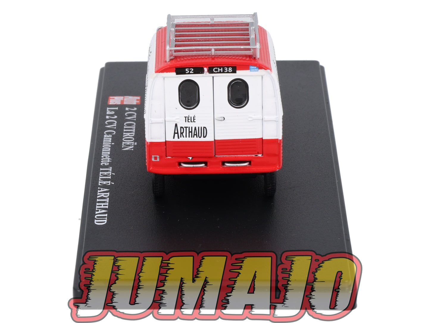 2CVAP59 Voiture 1/43 ELIGOR Auto plus : CITROEN 2CV n°38 camionnette Télé ARTHAUD