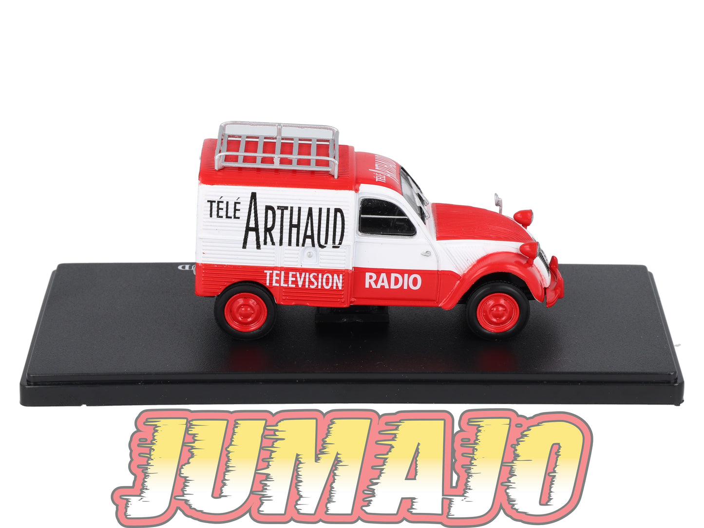 2CVAP59 Voiture 1/43 ELIGOR Auto plus : CITROEN 2CV n°38 camionnette Télé ARTHAUD