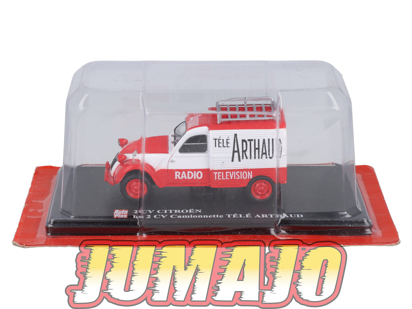 2CVAP59 Voiture 1/43 ELIGOR Auto plus : CITROEN 2CV n°38 camionnette Télé ARTHAUD