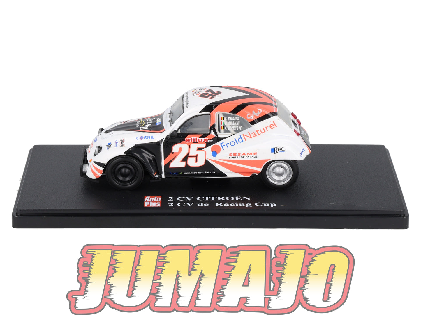 2CVAP61 voiture 1/43 ELIGOR Auto plus : CITROEN 2CV n°28 Racing Cup