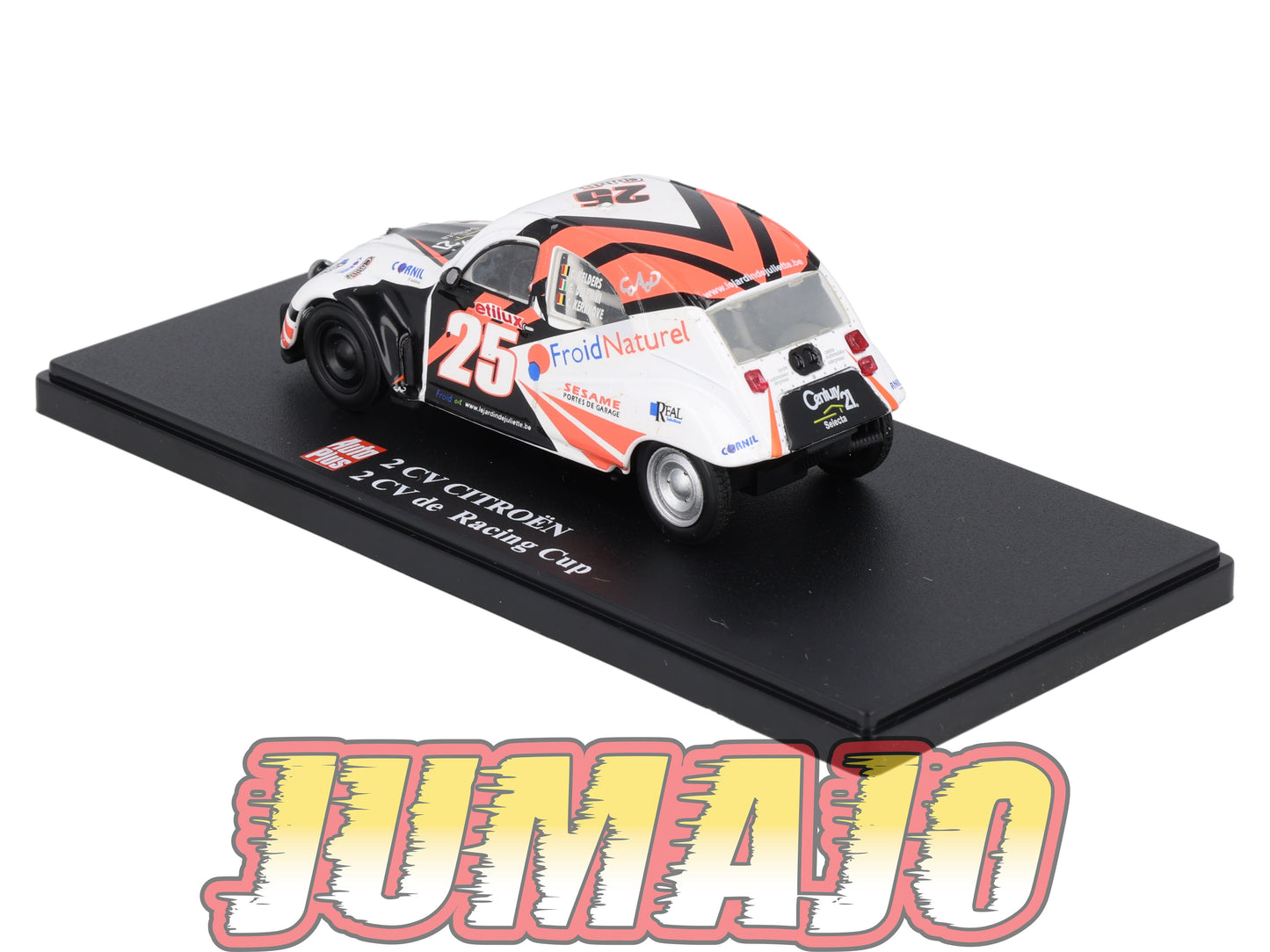 2CVAP61 voiture 1/43 ELIGOR Auto plus : CITROEN 2CV n°28 Racing Cup