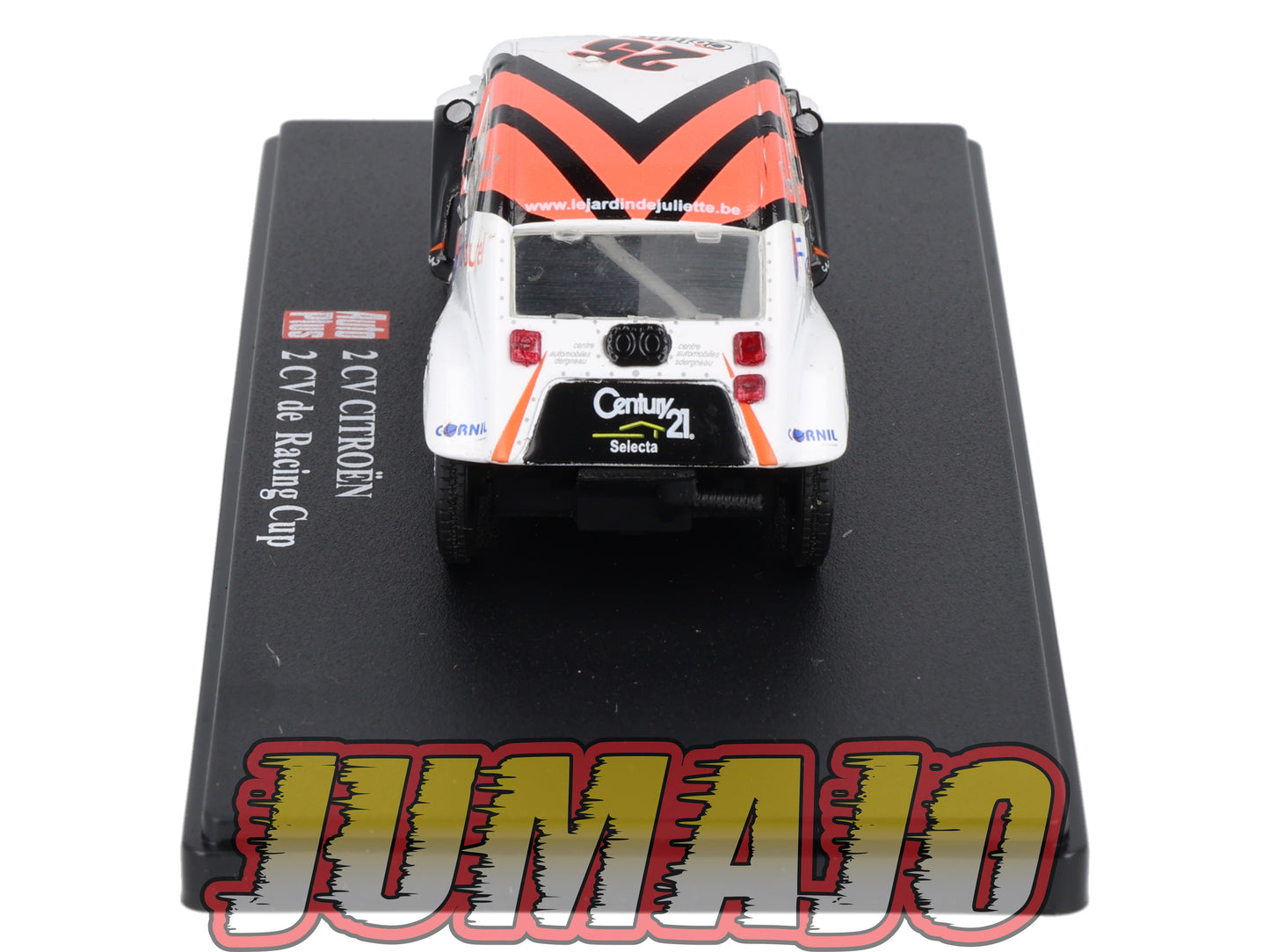 2CVAP61 voiture 1/43 ELIGOR Auto plus : CITROEN 2CV n°28 Racing Cup