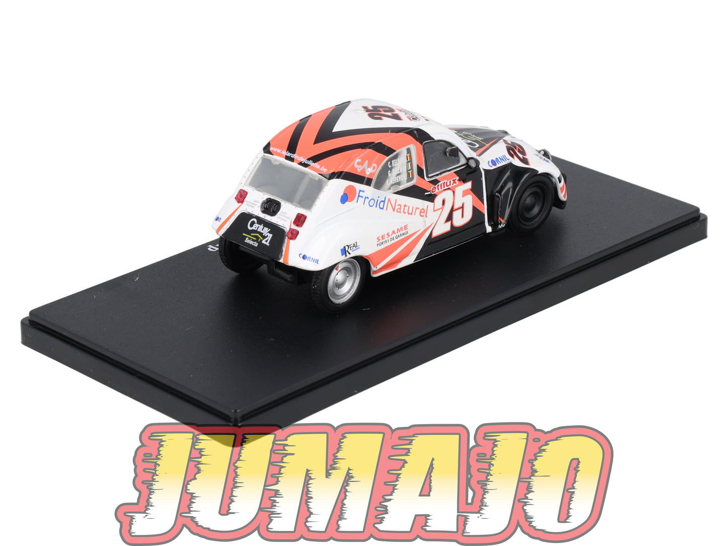 2CVAP61 voiture 1/43 ELIGOR Auto plus : CITROEN 2CV n°28 Racing Cup