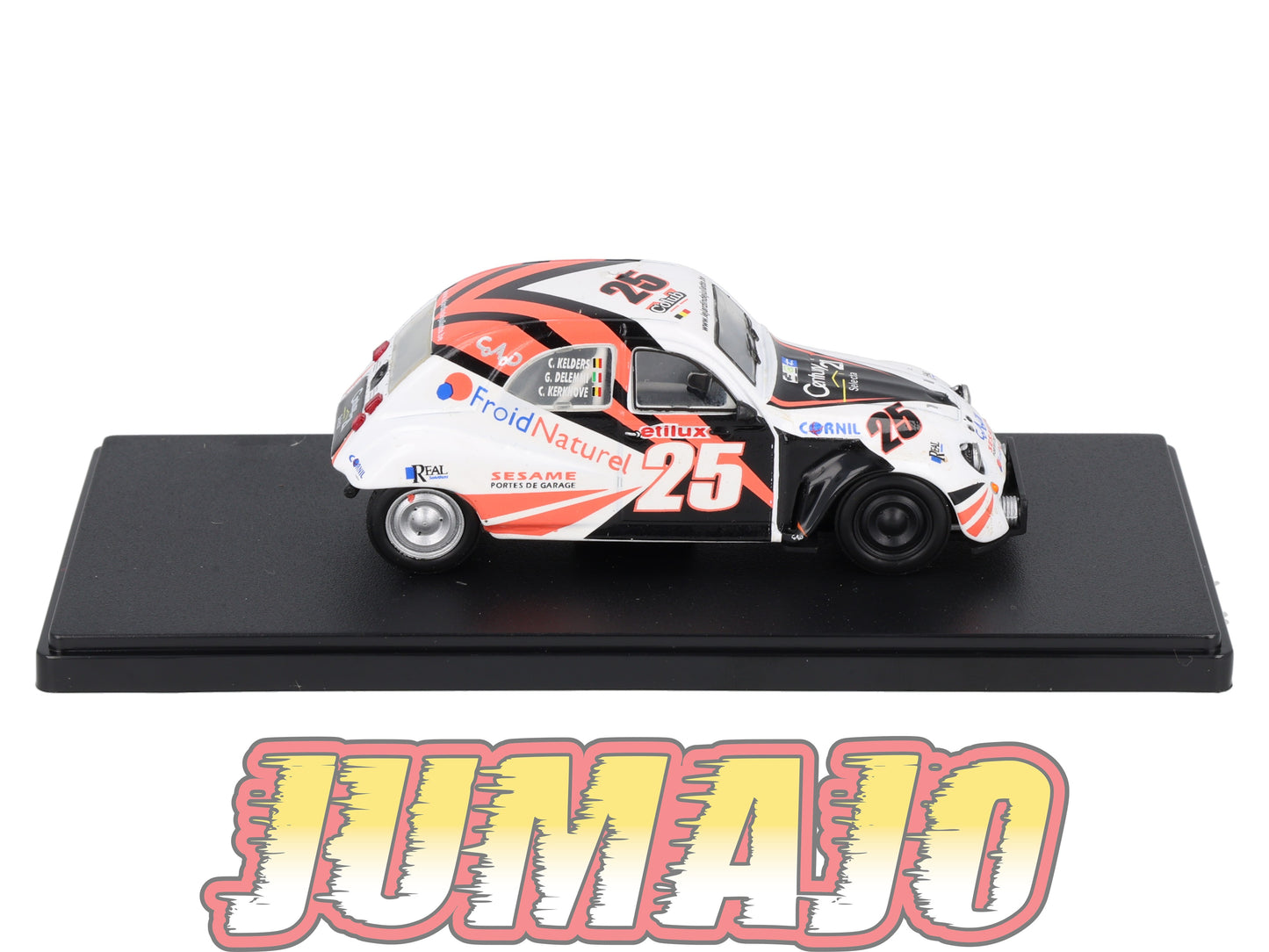 2CVAP61 voiture 1/43 ELIGOR Auto plus : CITROEN 2CV n°28 Racing Cup