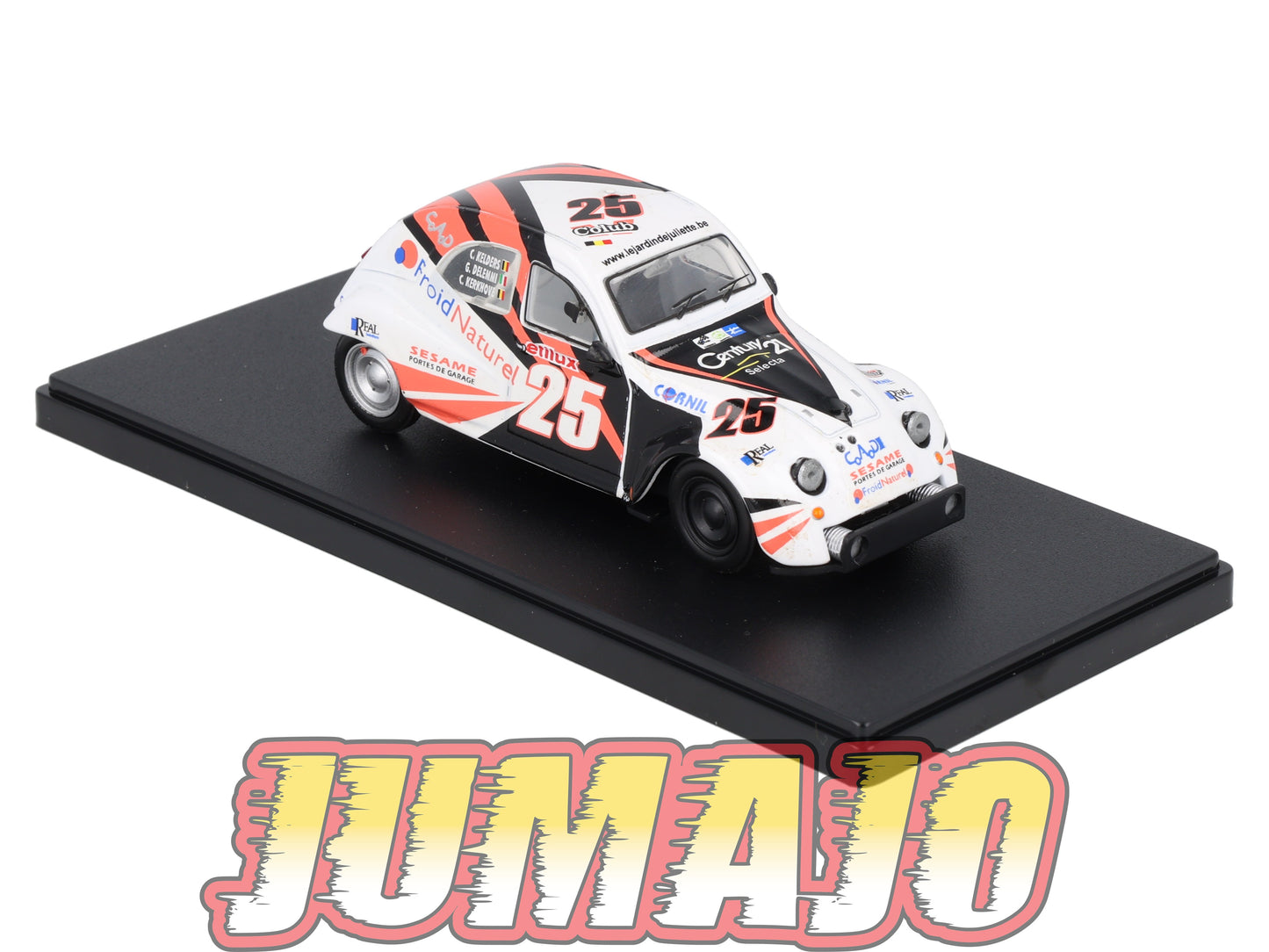 2CVAP61 voiture 1/43 ELIGOR Auto plus : CITROEN 2CV n°28 Racing Cup