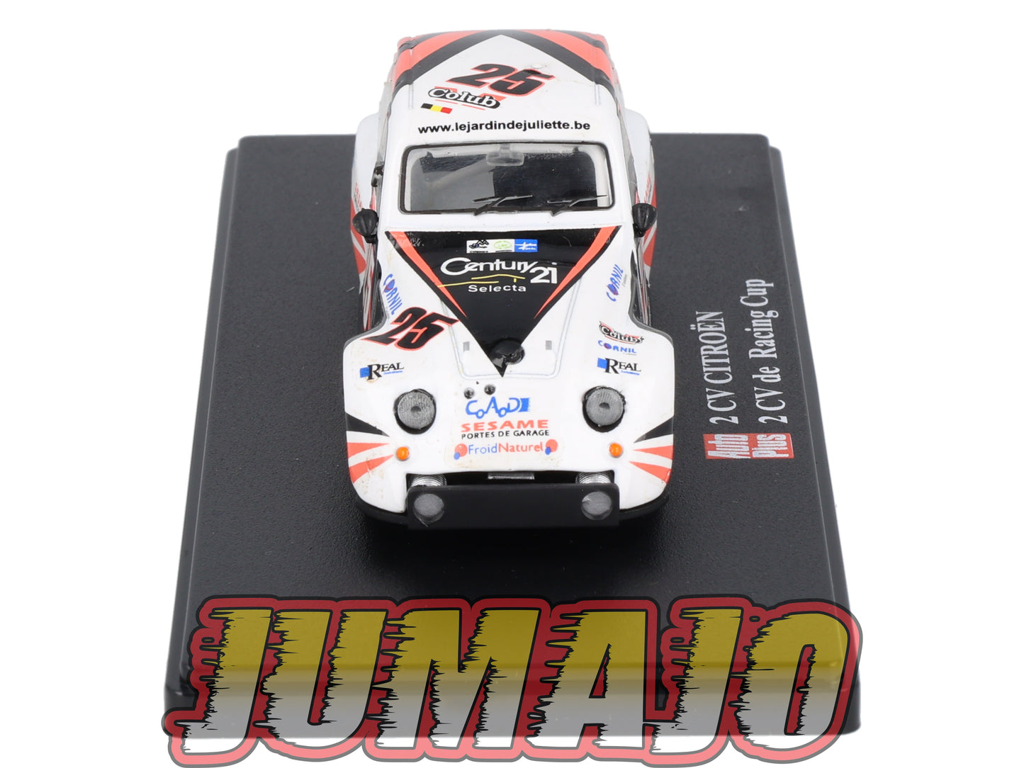 2CVAP61 voiture 1/43 ELIGOR Auto plus : CITROEN 2CV n°28 Racing Cup