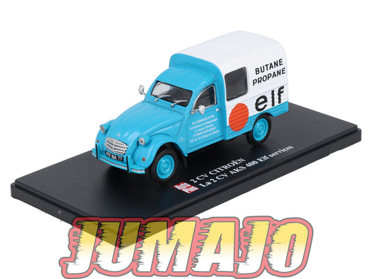 2CVAP65 Voiture 1/43 ELIGOR Auto plus : CITROEN 2CV AKS 400 Elf Services