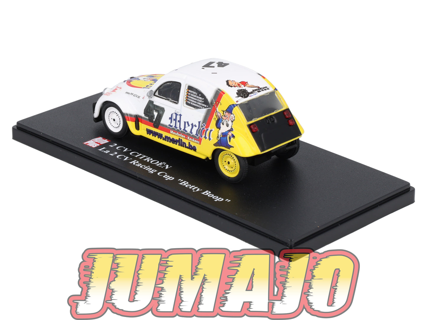 2CVAP68 Voiture 1/43 ELIGOR Auto plus : CITROEN 2CV Racing Cup Betty Boop