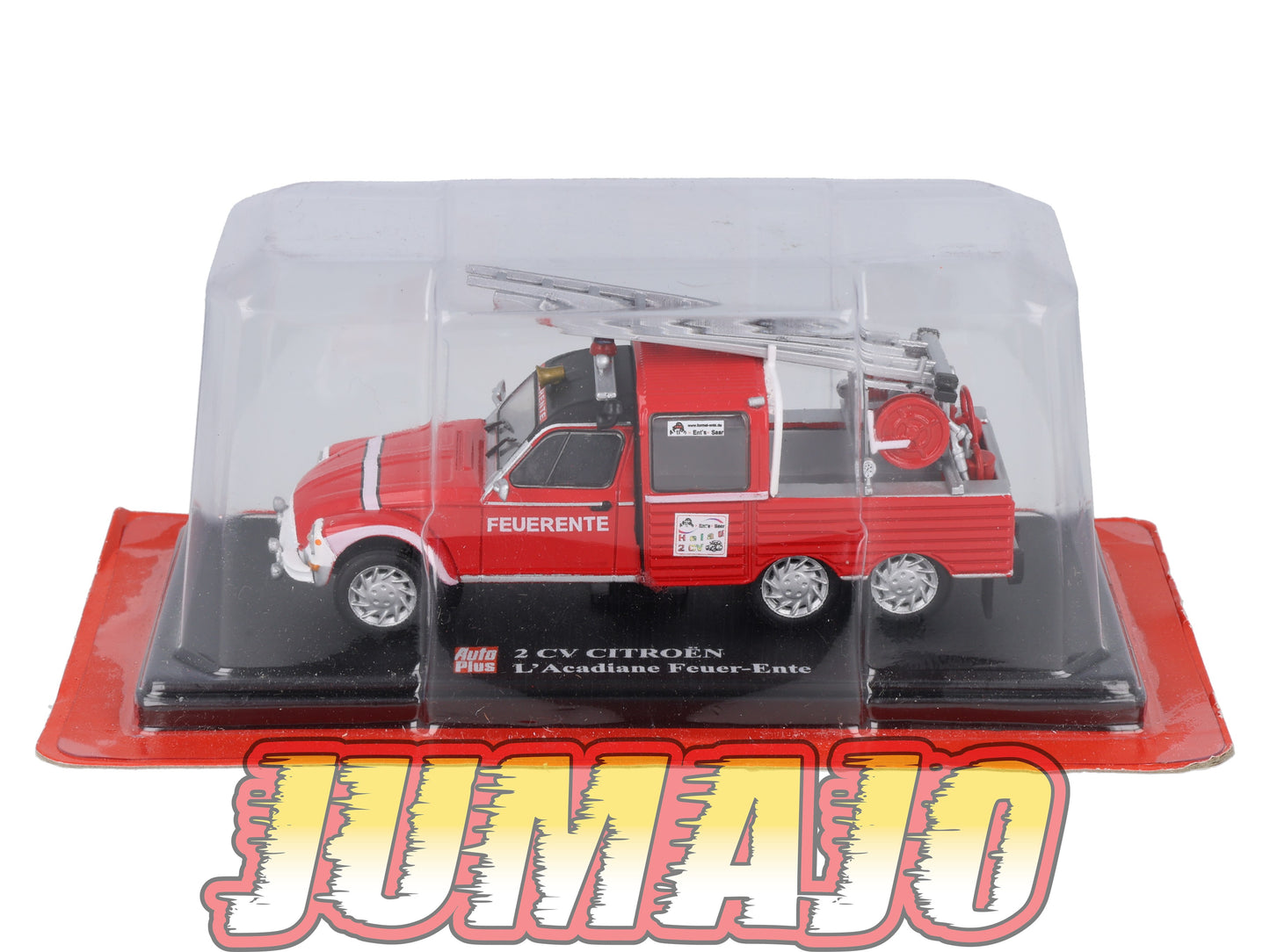 2CVAP7 Voiture 1/43 ELIGOR Auto plus : CITROEN 2CV L'Acadiane Feuer Ente 6 Roues Pompiers