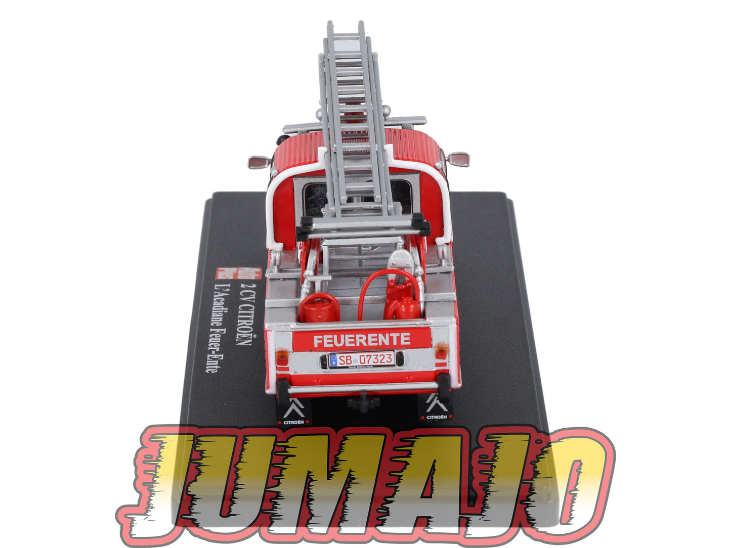 2CVAP7 Voiture 1/43 ELIGOR Auto plus : CITROEN 2CV L'Acadiane Feuer Ente 6 Roues Pompiers