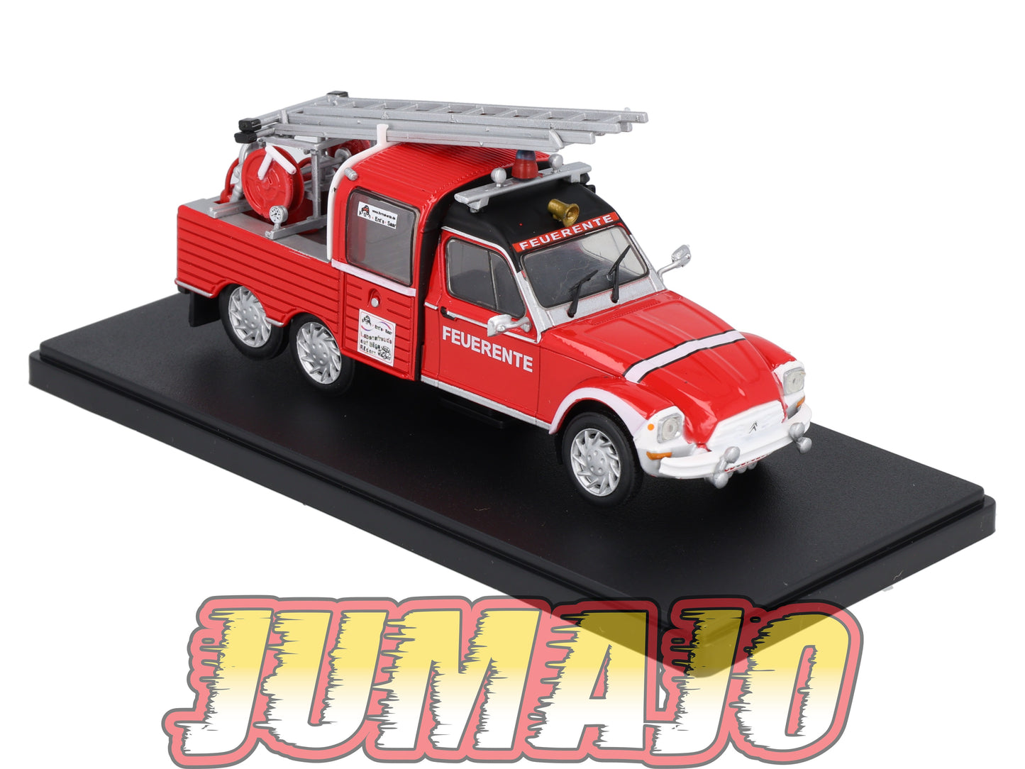 2CVAP7 Voiture 1/43 ELIGOR Auto plus : CITROEN 2CV L'Acadiane Feuer Ente 6 Roues Pompiers