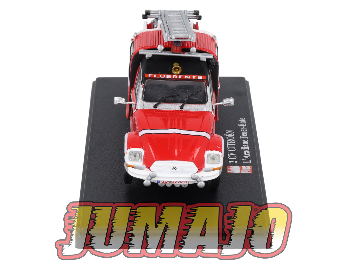 2CVAP7 Voiture 1/43 ELIGOR Auto plus : CITROEN 2CV L'Acadiane Feuer Ente 6 Roues Pompiers
