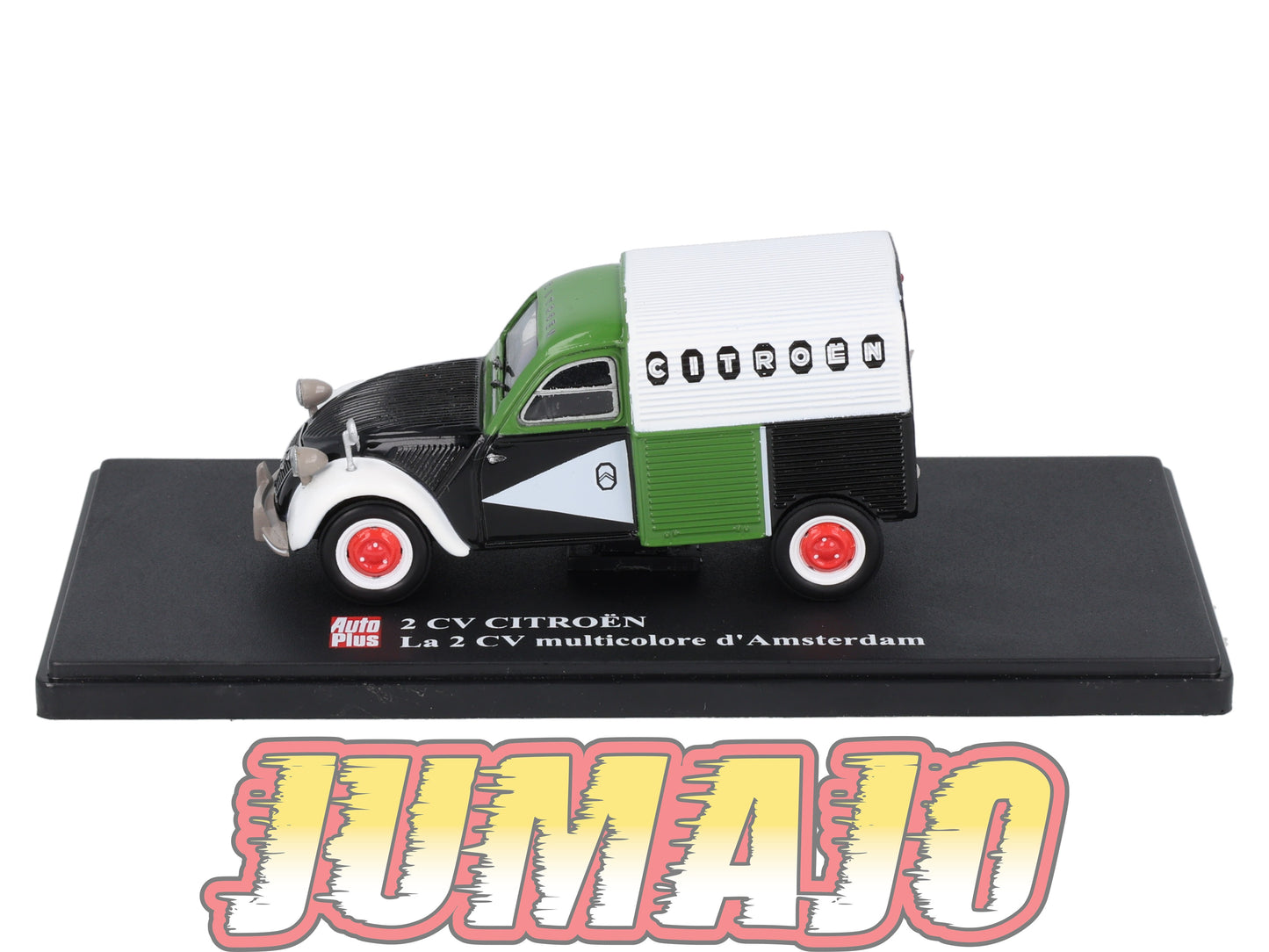 2CVAP80 Voiture 1/43 ELIGOR Auto plus : CITROEN 2CV La 2CV Multicolore D'Amsterdam