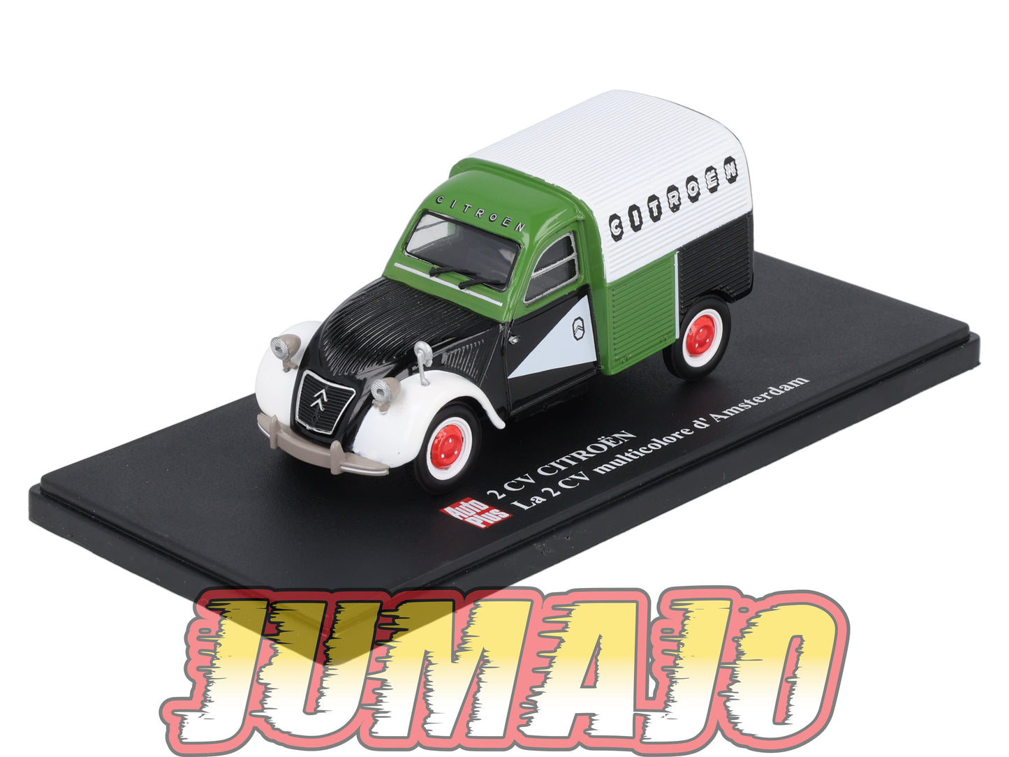 2CVAP80 Voiture 1/43 ELIGOR Auto plus : CITROEN 2CV La 2CV Multicolore D'Amsterdam
