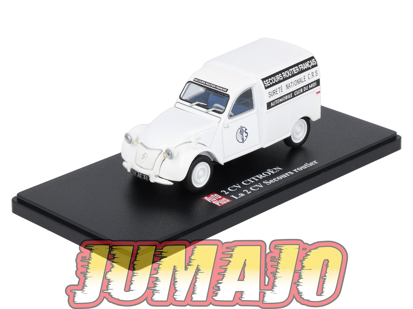 2CVAP95 Voiture 1/43 ELIGOR Auto plus : CITROEN 2CV Secours Routier