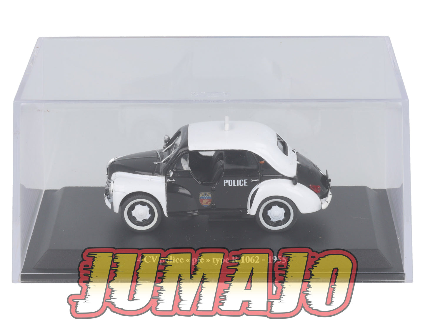 4CV28 Voiture 1/43 Eligor RENAULT 4 CV Police Pie Type R 1062 1955