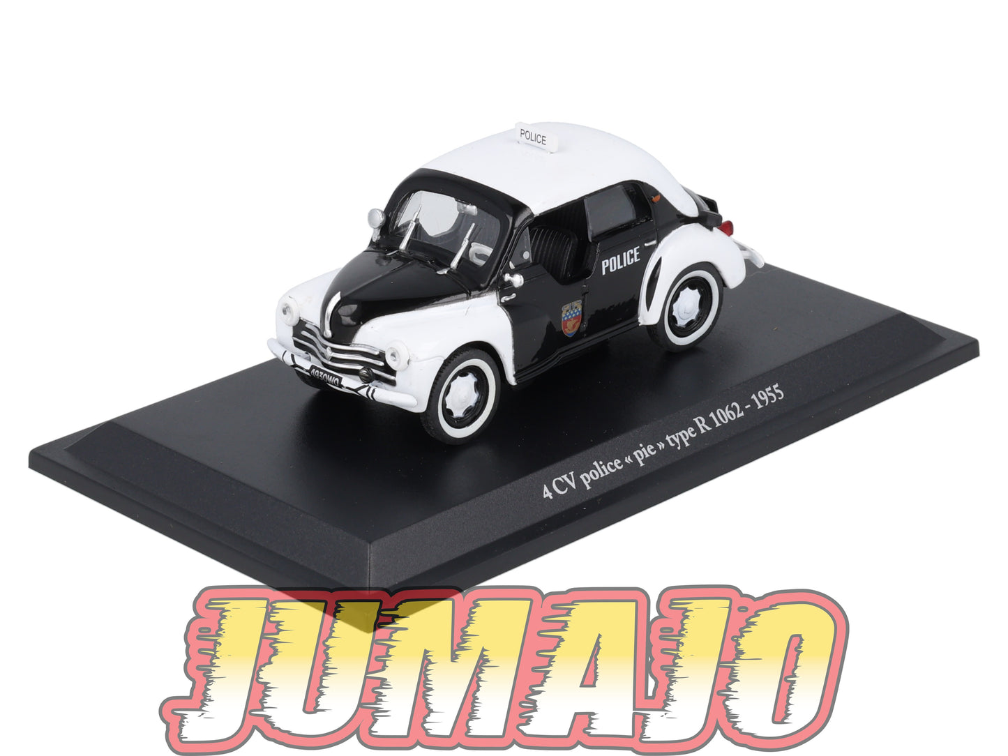 4CV28 Voiture 1/43 Eligor RENAULT 4 CV Police Pie Type R 1062 1955