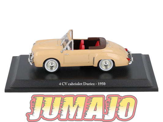 4CV33 Voiture 1/43 Eligor RENAULT 4 CV Cabriolet Duriez 1950