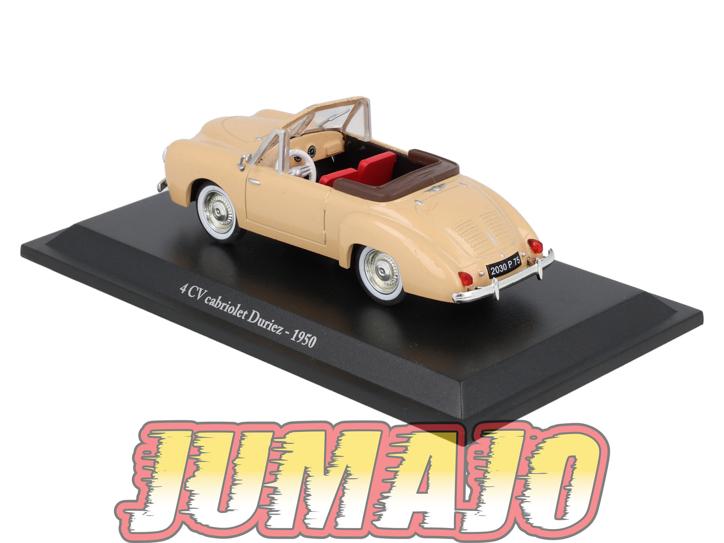 4CV33 Voiture 1/43 Eligor RENAULT 4 CV Cabriolet Duriez 1950