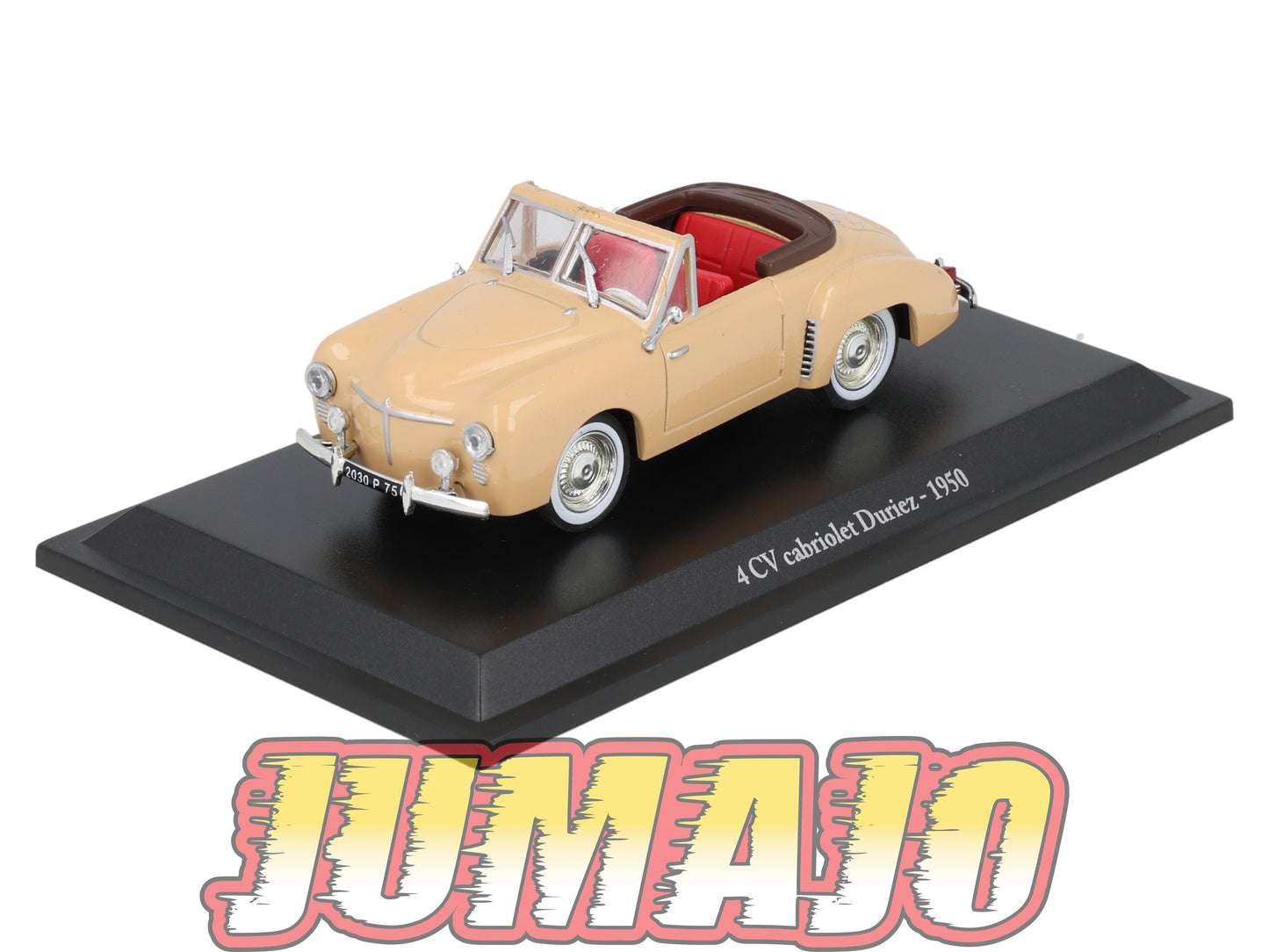 4CV33 Voiture 1/43 Eligor RENAULT 4 CV Cabriolet Duriez 1950