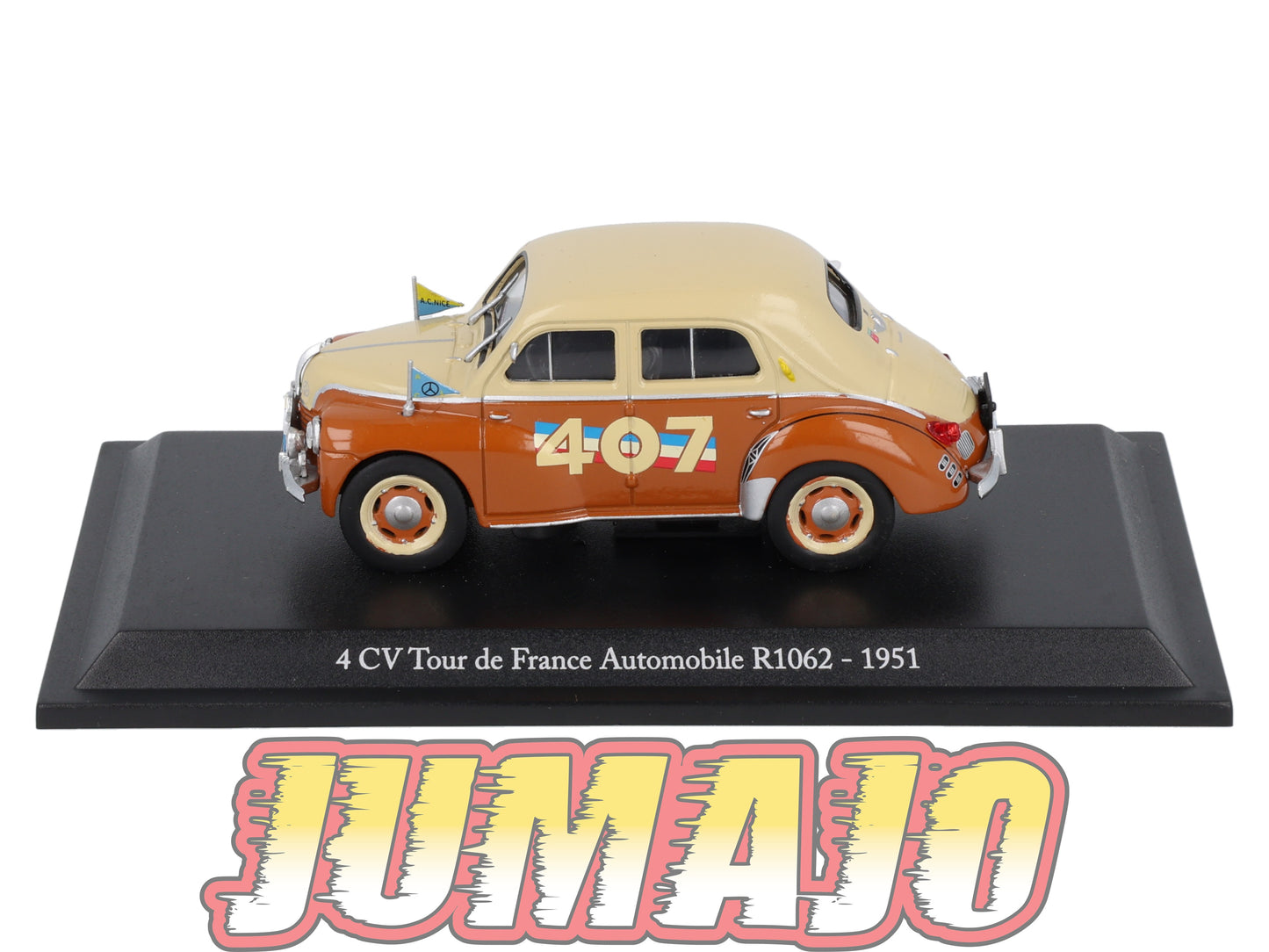 4CV43 Voiture 1/43 Eligor RENAULT 4 CV Tour de France Automobile R1062 1951