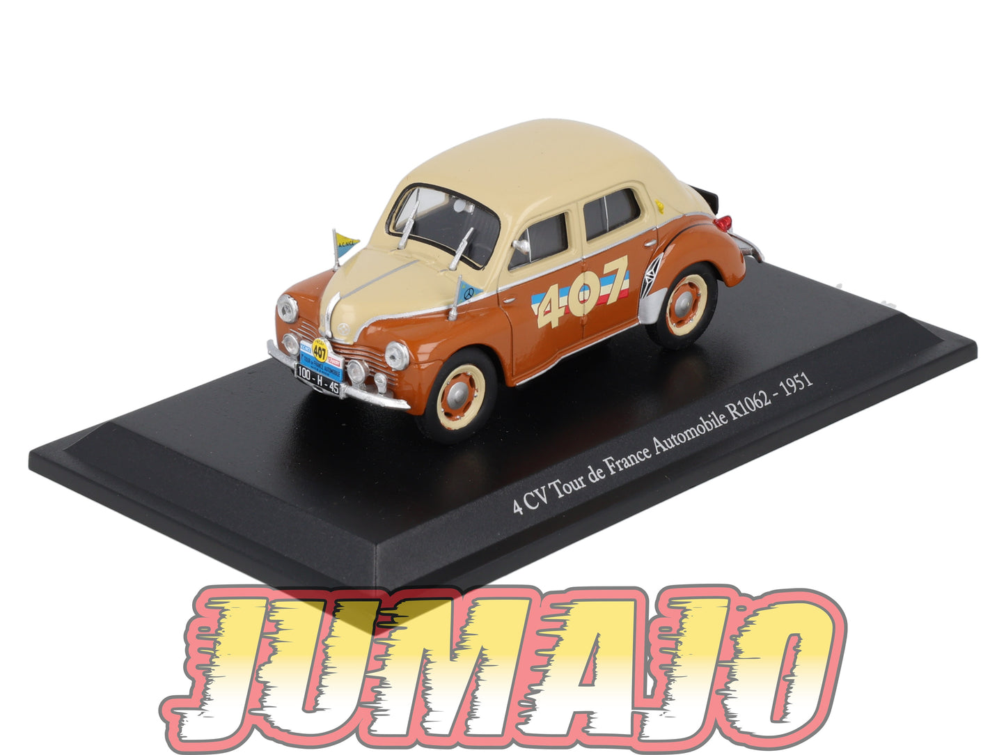 4CV43 Voiture 1/43 Eligor RENAULT 4 CV Tour de France Automobile R1062 1951