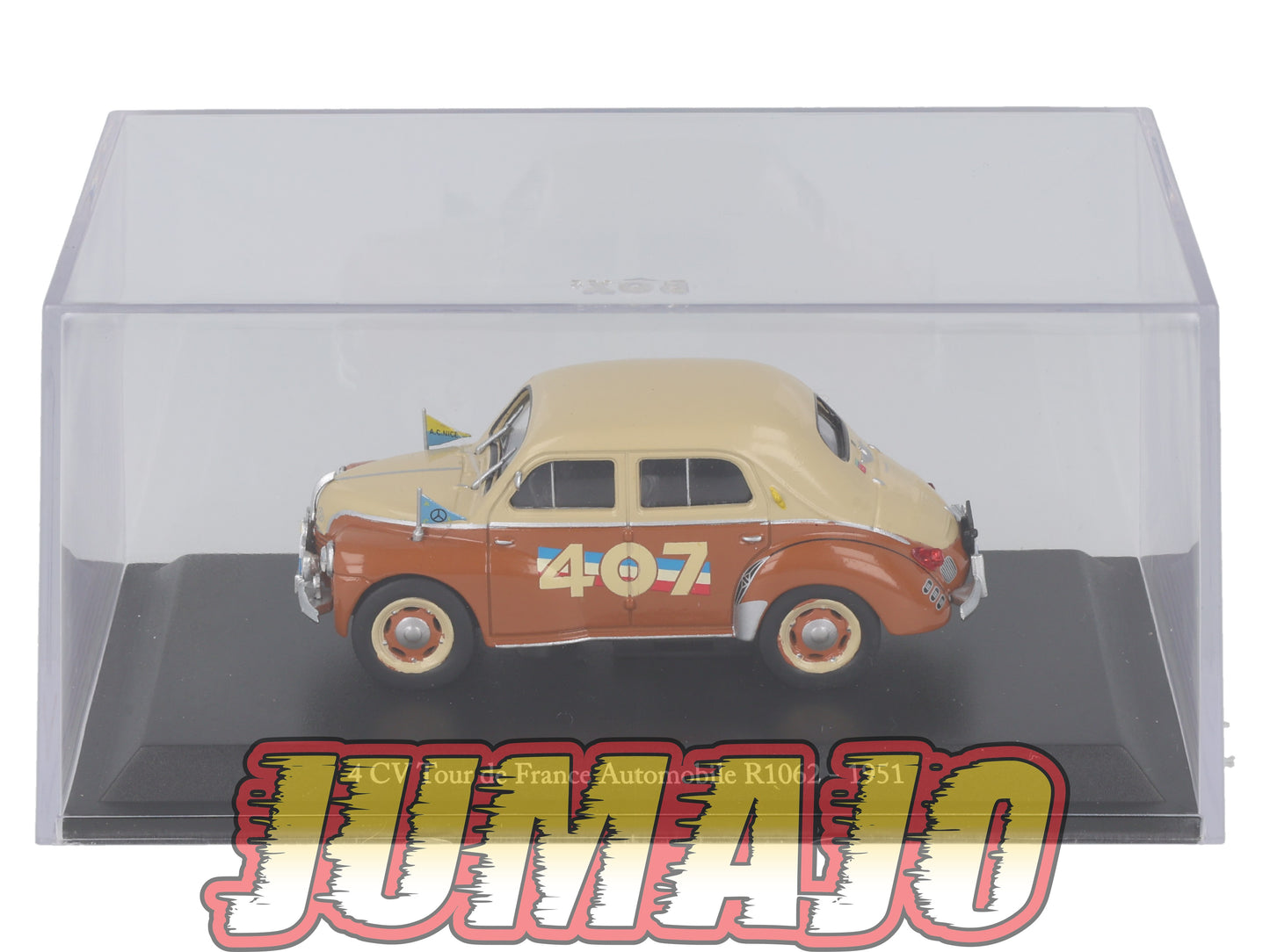 4CV43 Voiture 1/43 Eligor RENAULT 4 CV Tour de France Automobile R1062 1951