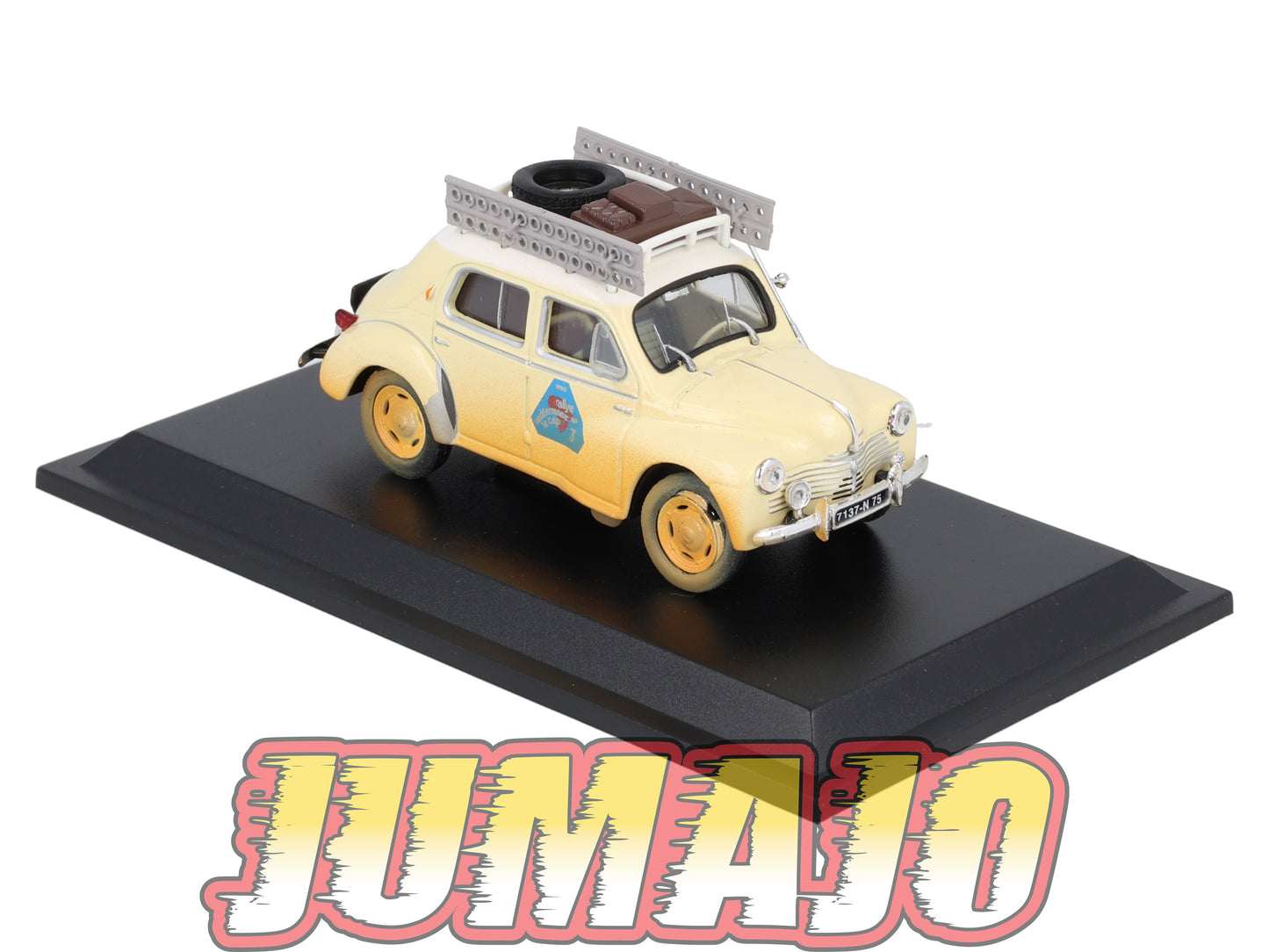 4CV5 Voiture 1/43 Eligor RENAULT 4 CV Raid Méditerranée-Le Cap Type R 1062 1950