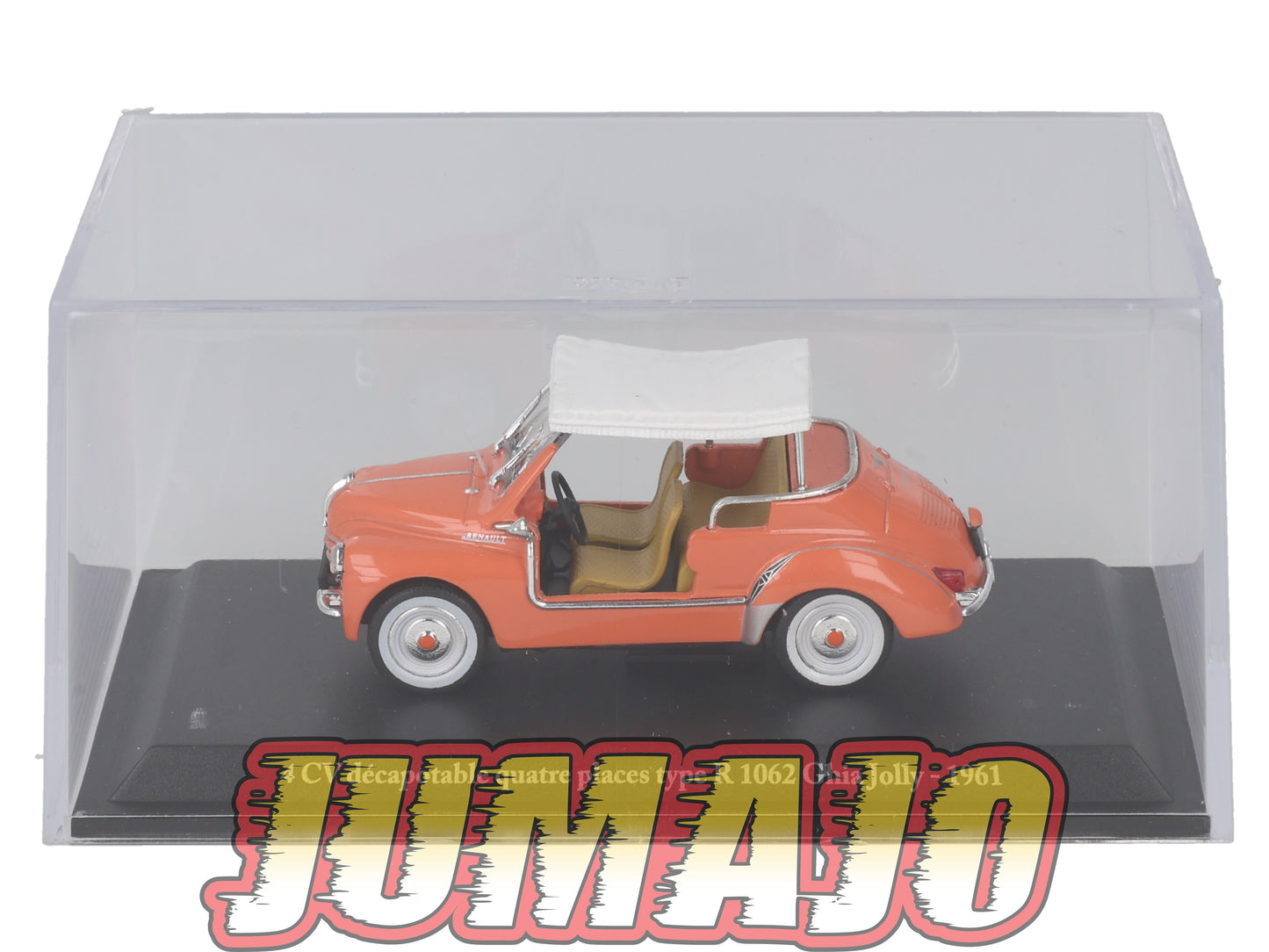 4CV7 Voiture 1/43 Eligor RENAULT 4 CV Décapotable 4 places Type R 1062 Ghia Jolly 1961