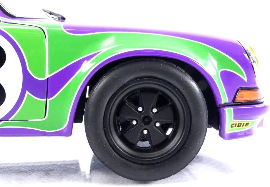 DH117 Voiture 1/18 SOLIDO : Porsche 911 RSR Hippy Tribute 1973 Martini