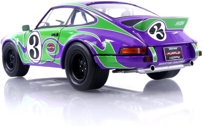 DH117 Voiture 1/18 SOLIDO : Porsche 911 RSR Hippy Tribute 1973 Martini