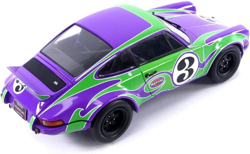 DH117 Voiture 1/18 SOLIDO : Porsche 911 RSR Hippy Tribute 1973 Martini
