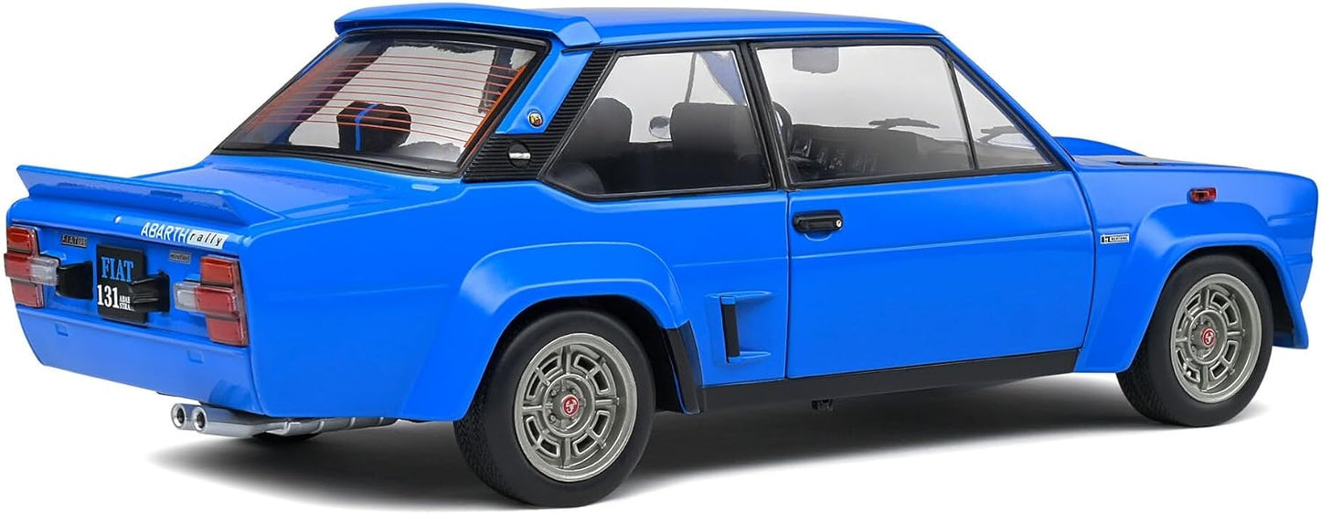 DH6004 Voiture 1/18 SOLIDO : Fiat 131 Abarth Blue 1980 Bertone