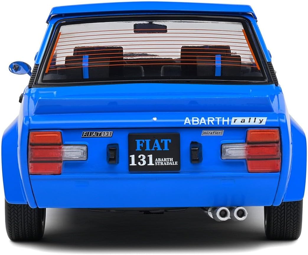 DH6004 Voiture 1/18 SOLIDO : Fiat 131 Abarth Blue 1980 Bertone