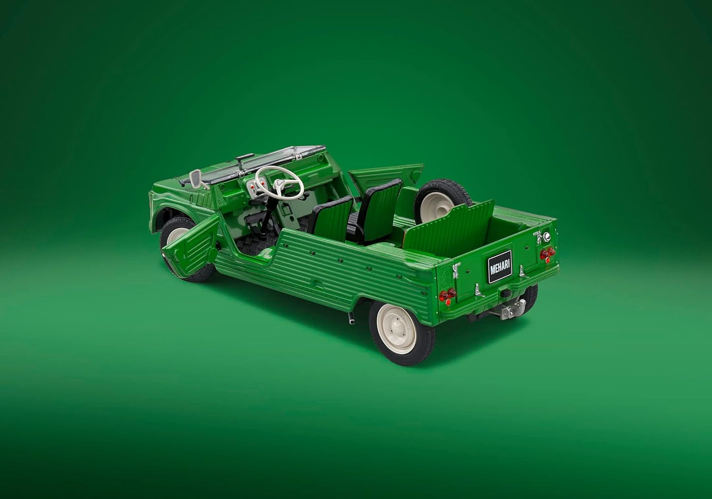 DH202 Voiture 1/18 SOLIDO : Citroën Mehari MK1 Verte 1969