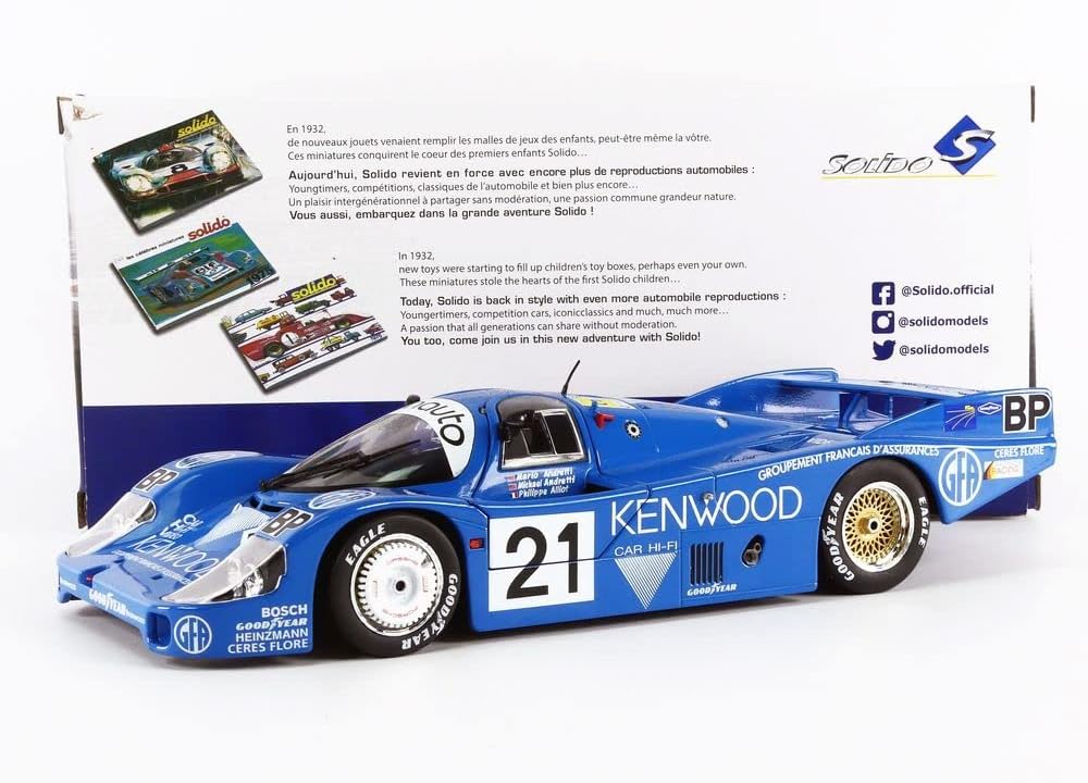 DH504 Voiture 1/18 SOLIDO : Porsche 956LH 24H Le Mans 1983 #21 Kenwood