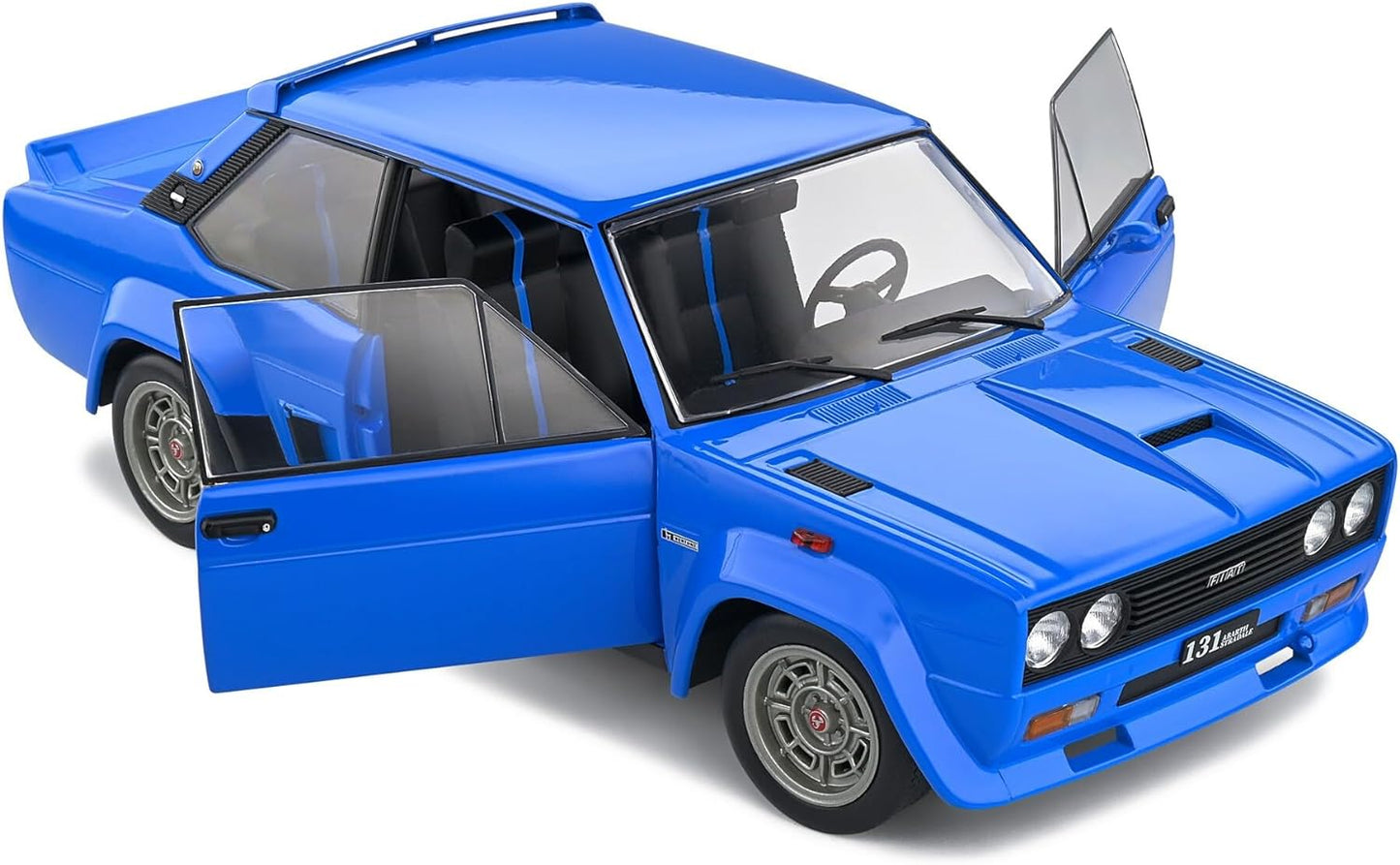 DH6004 Voiture 1/18 SOLIDO : Fiat 131 Abarth Blue 1980 Bertone