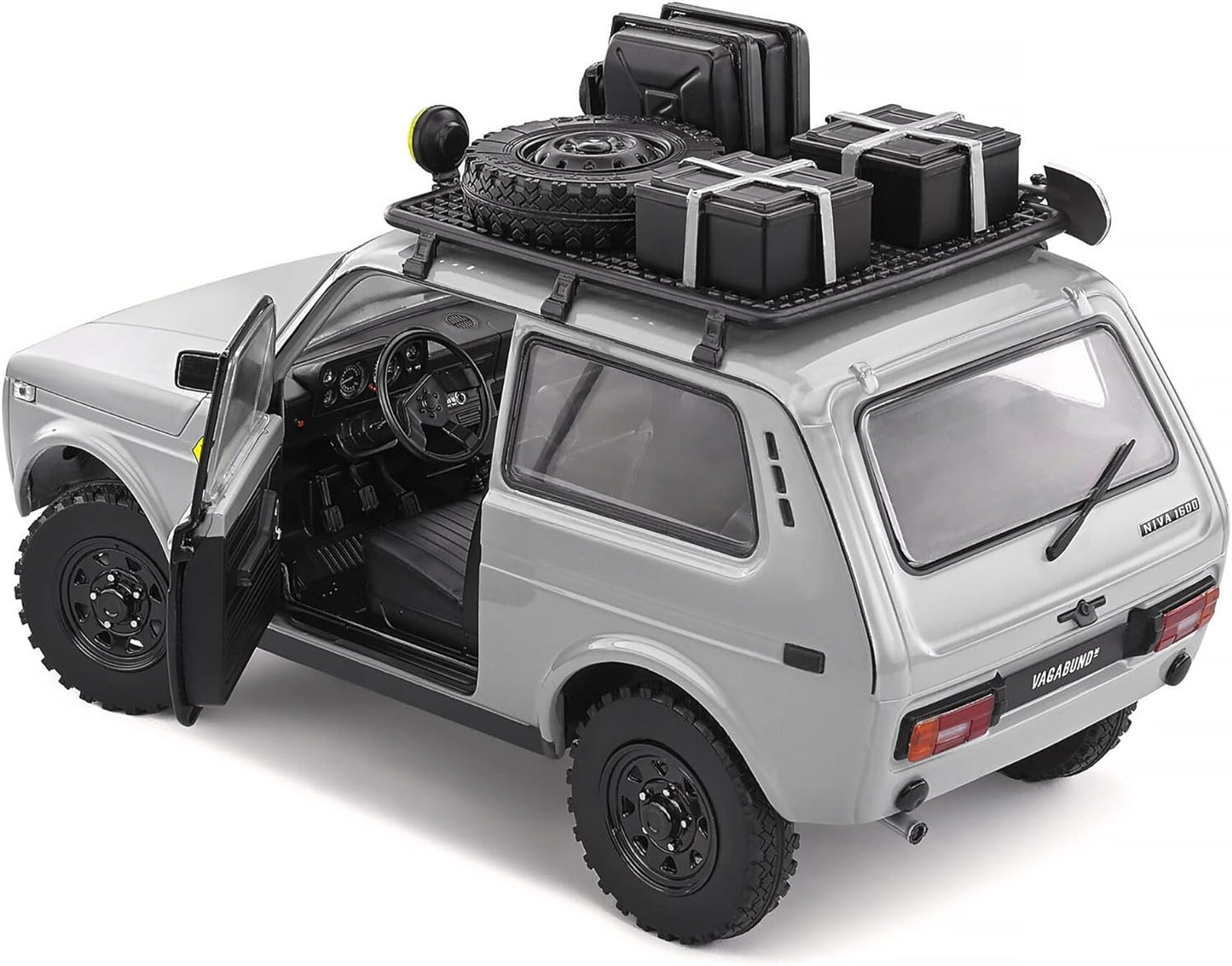 DH302 Voiture 1/18 SOLIDO : Lada Niva Vlada 1980 Vagabund Moto