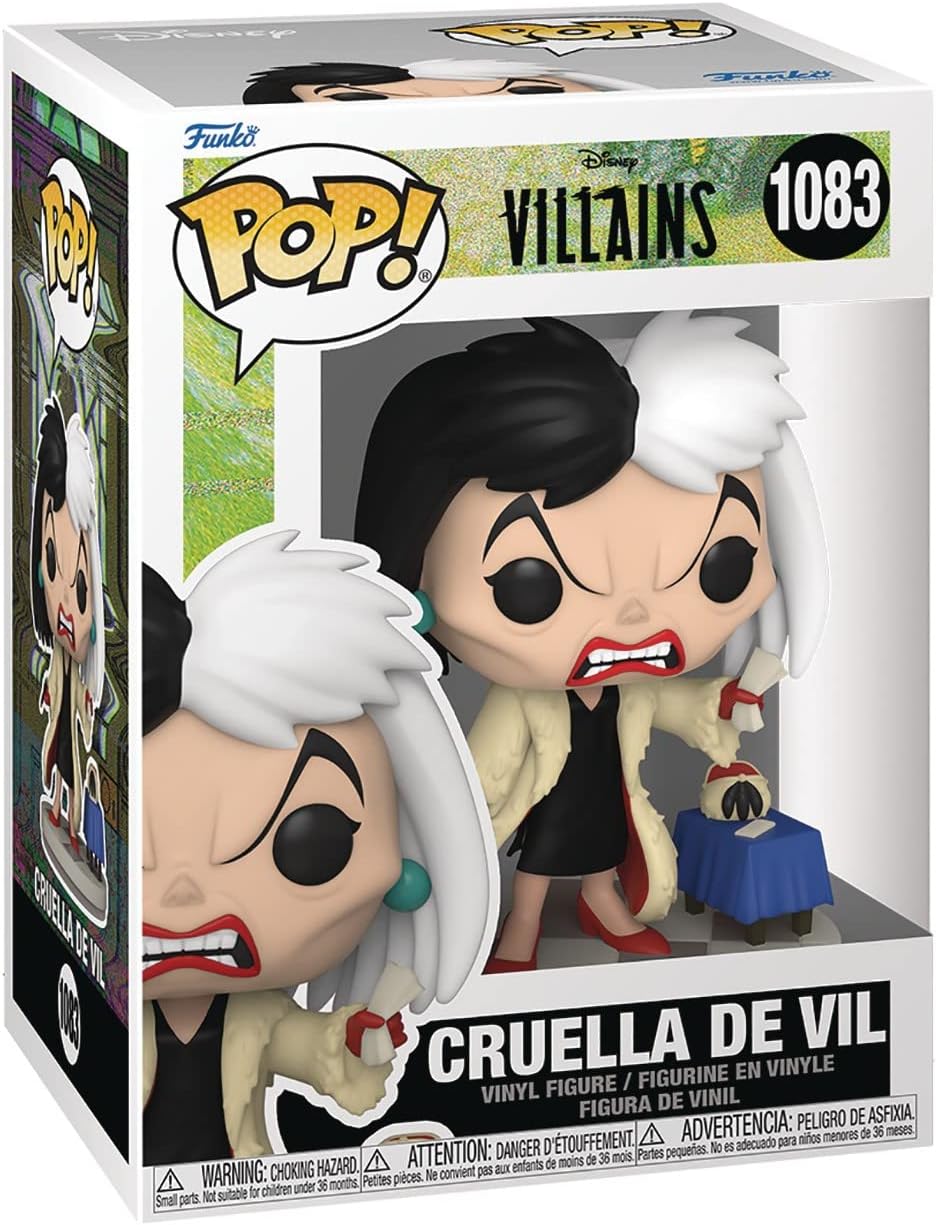 POP60 Figurine Vinyl FUNKO POP Disney Villains : Cruella De Vil #1083