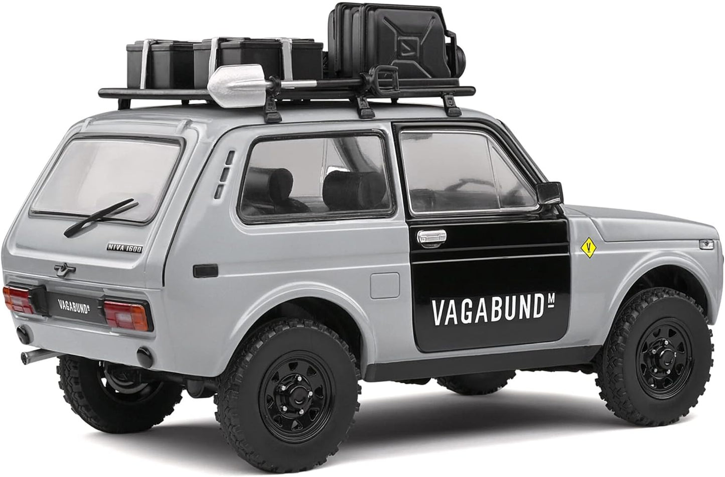 DH302 Voiture 1/18 SOLIDO : Lada Niva Vlada 1980 Vagabund Moto